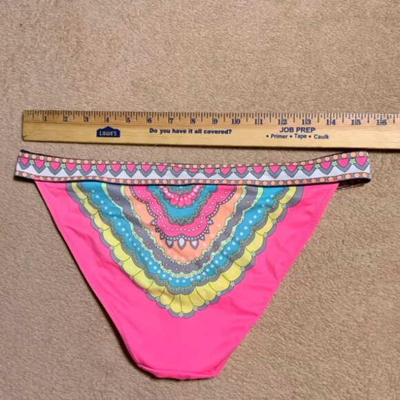 Victoria's Secret Med Neon Multicolor‎ Tribal BOHO Rings Bikini Swim Bottoms (I) - Picture 5 of 5